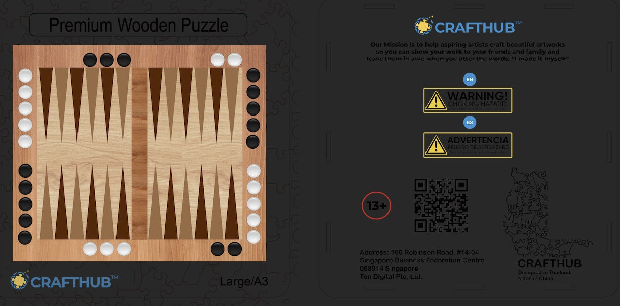 CraftHub Round And Rectangle Wooden Box