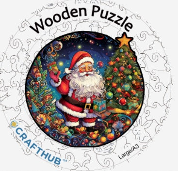 CraftHub Round And Rectangle Wooden Box