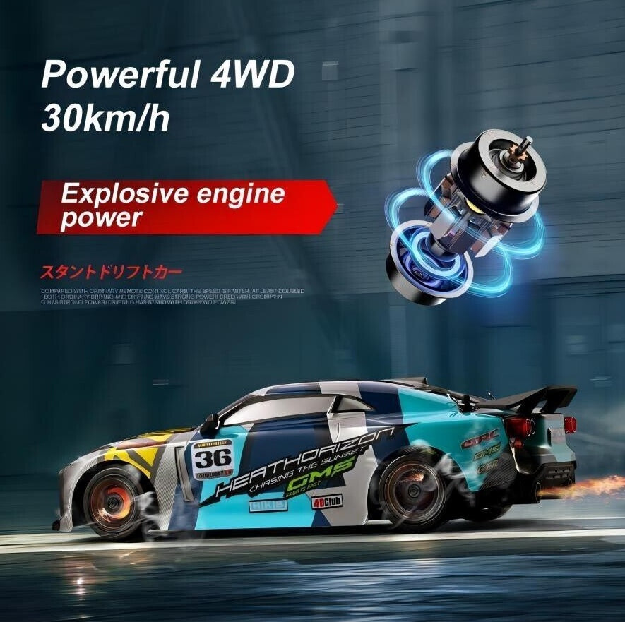 1 16 4WD Racing Car 30KM H High Speed Car 2.4G Remote Control Drift Car Truck US
