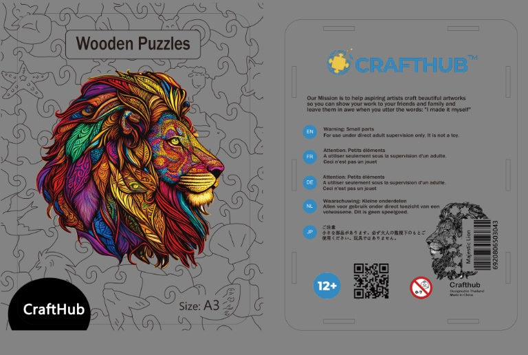 CraftHub Round And Rectangle Wooden Box