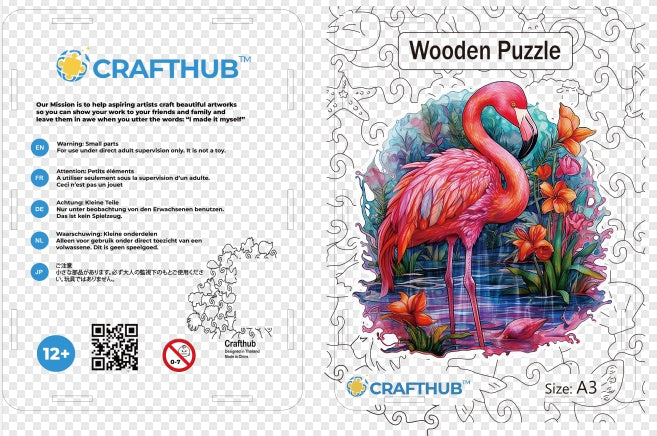 CraftHub Round And Rectangle Wooden Box