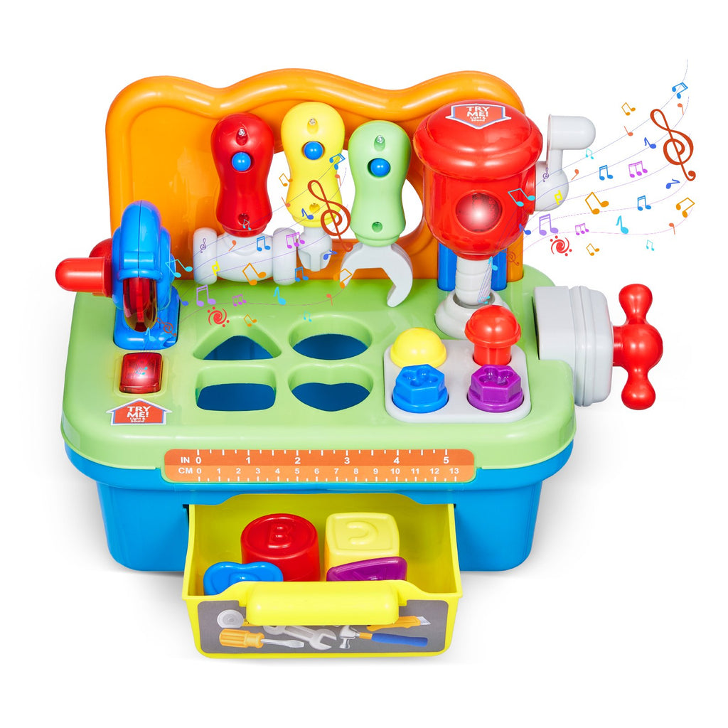 Musical Workbench For Toddler 2 Years+ Toy Musical Learning Workbench