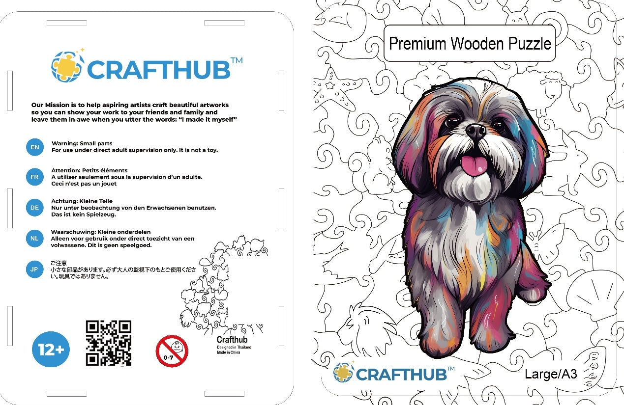 CraftHub Round And Rectangle Wooden Box