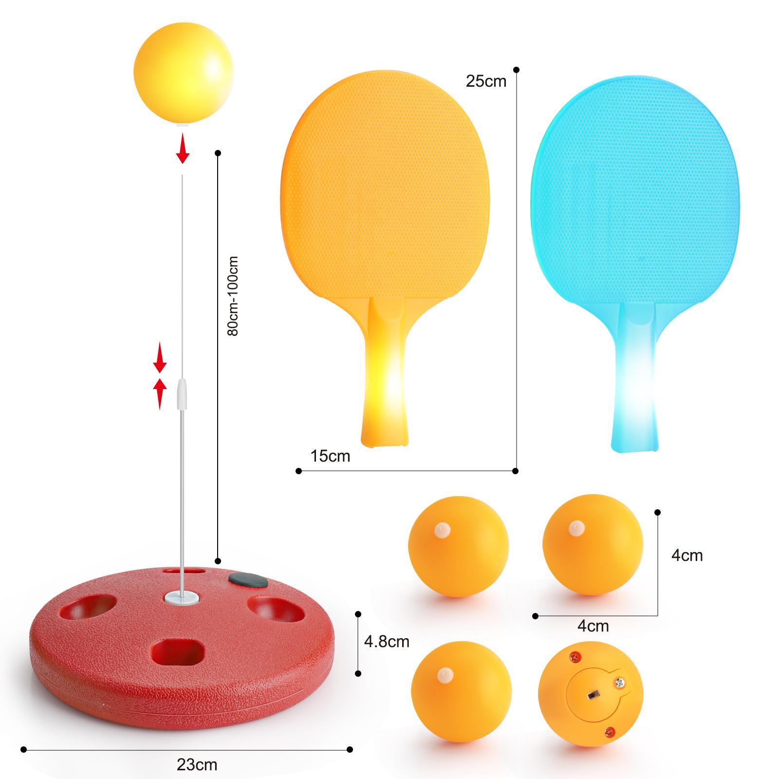 Glowing Ping-Pong Set - The Luminous Delight Of Night Games With Flashing Lights, Easy To Play, And Endless Laughter