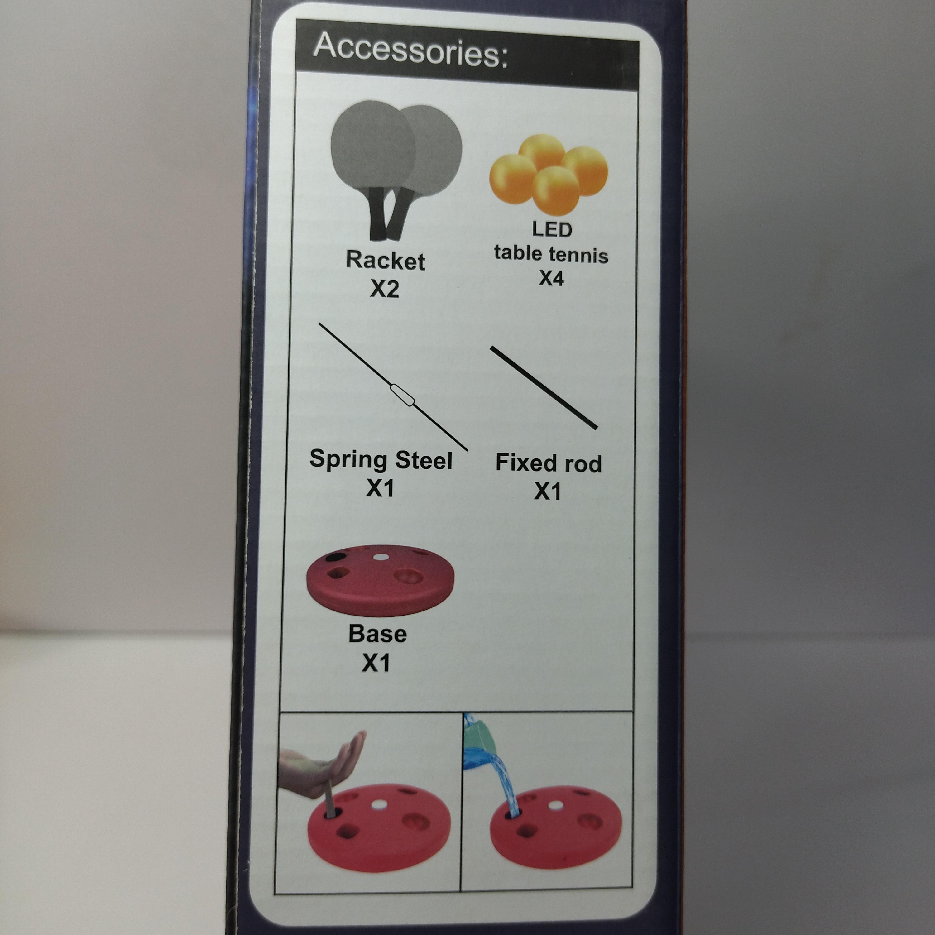 Glowing Ping-Pong Set - The Luminous Delight Of Night Games With Flashing Lights, Easy To Play, And Endless Laughter