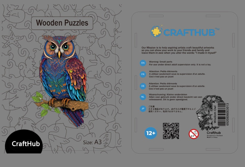 CraftHub Round And Rectangle Wooden Box