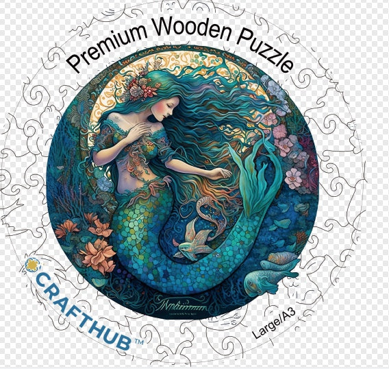 CraftHub Round And Rectangle Wooden Box