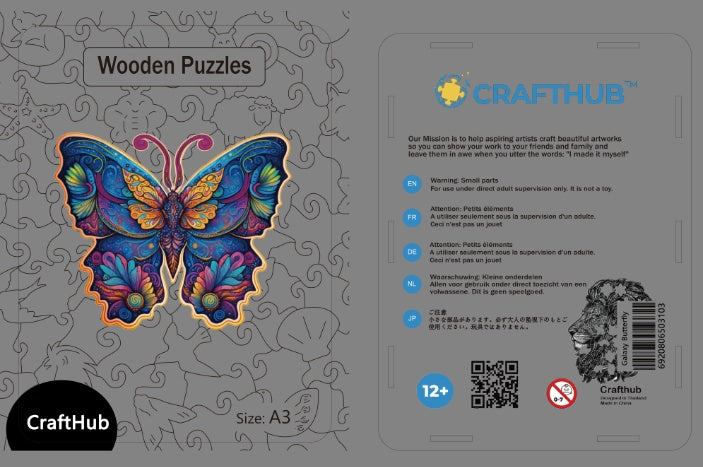 CraftHub Round And Rectangle Wooden Box